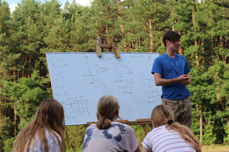 Science activities during the summer camp
